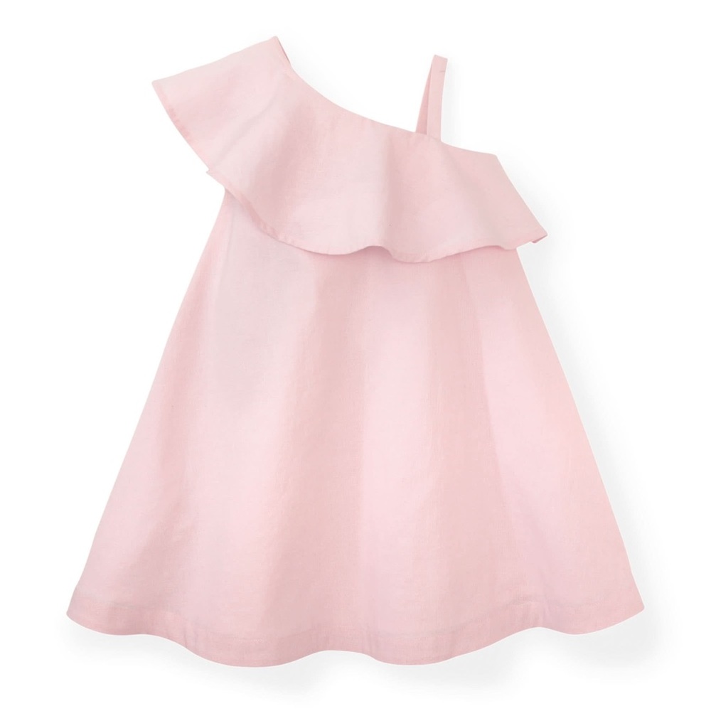 Hope & Henry Toddler One Shoulder Flounce Dress